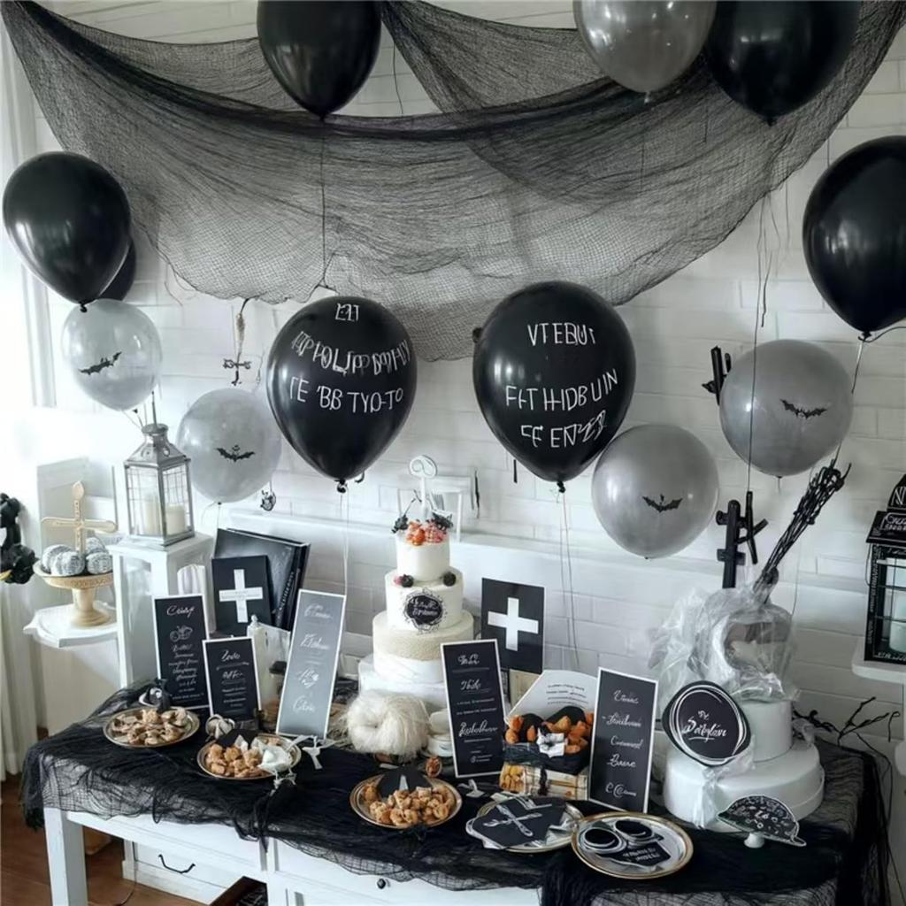 44 sqft Creepy Cloth Spider Web Halloween Decorations Cobwebs Bar Atmosphere Horror Theme Party Decor Supplies 3 Pack 76cmx183cm