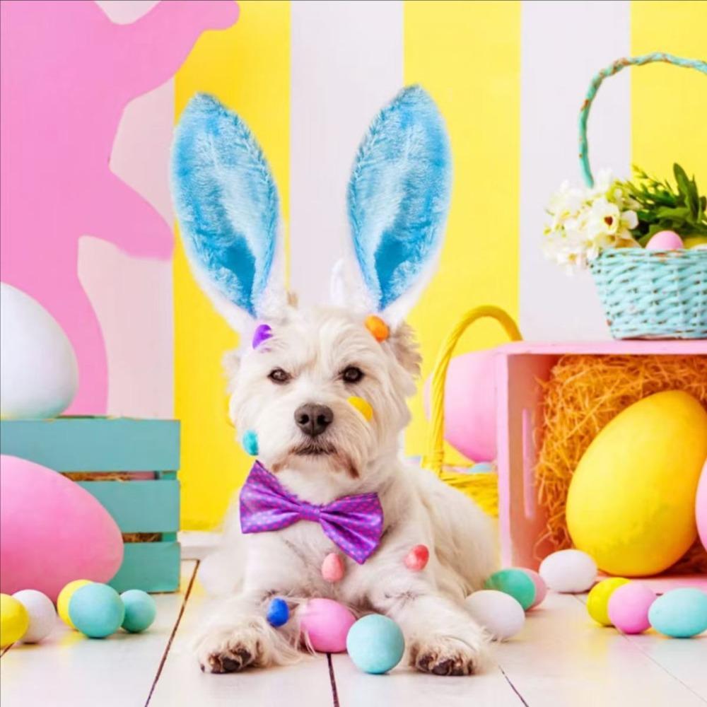 6/12ks Sada Velikonoční téma Velikonoční brýle Čelenky Plyšové králičí uši Pokrývka hlavy Maškarní