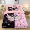 Bedding Three-Piece Wing 3D Printing Pillowcase Quilt Cover Creative Home Textile Spot