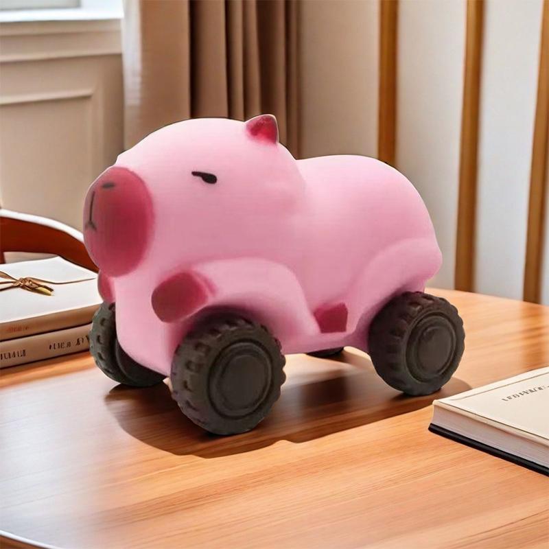 

Забавные игрушки-капибары для автомобиля Креативные мультяшные игрушки-капибары Мягкие игрушки-моти для снятия стресса для детей и взрослых Игрушки-фиджет для вентиляции розовый