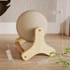 Elephant Shaped Cat Scratcher Solid Wood Stable Triangular Sisal Ball  Toy for Home Pet Cats