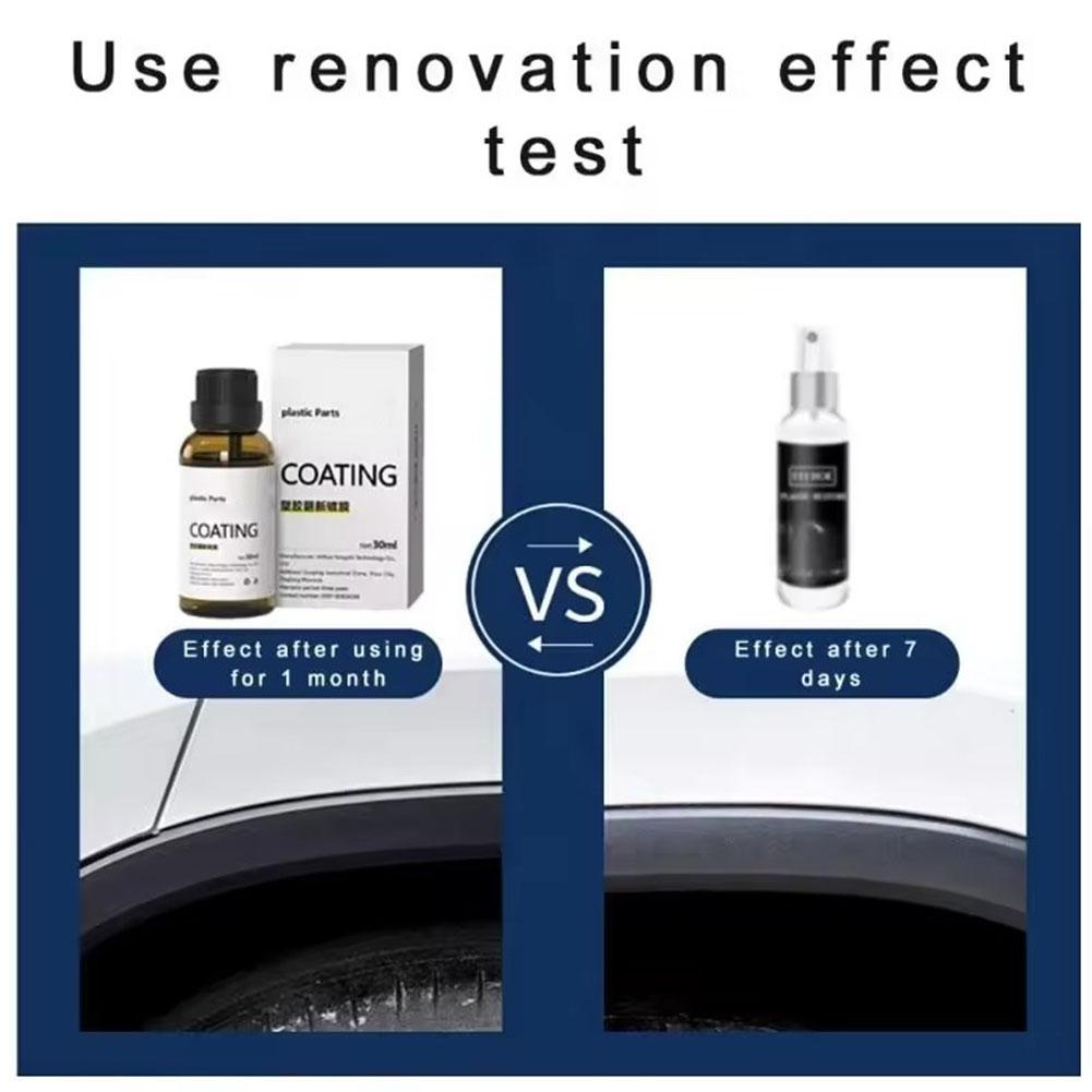 30ml Car Plastic Refurbished Cleaner Interior Parts Clean Polishing Maintain Agent Restoration Coating Crystal Dashboard S2r4