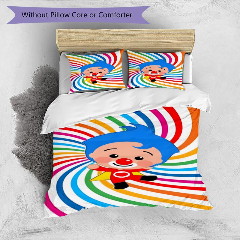 3pcs Duvet Cover Set (1*Duvet Cover + 2*Pillowcase, Without Core), Plim Plim Print Bedding Set, Bedroom Decor, All‑Season, Gift