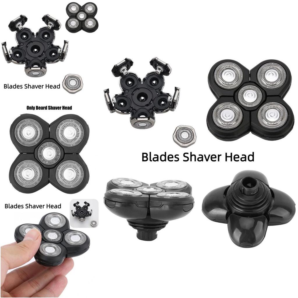 Intelligent Floating Shaver Head With 5 Blades Detachable And Washable Shaving Razor Replacement