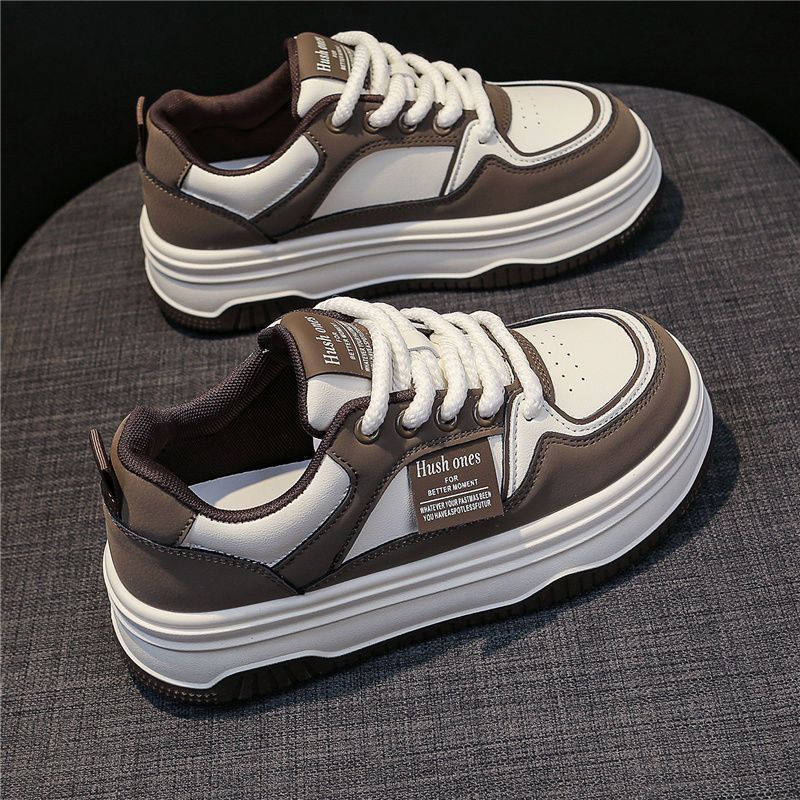

Popular little white shoes women s spring and autumn 2025 new shoes versatile thick baseplate shoes heightening ins sports shoes women 40