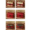 1Pcs Vintage Jacquard Wooden Storage Box Antique Jewelry Organizer Portable Handled Jewelry And Small Trinkets Storage Case
