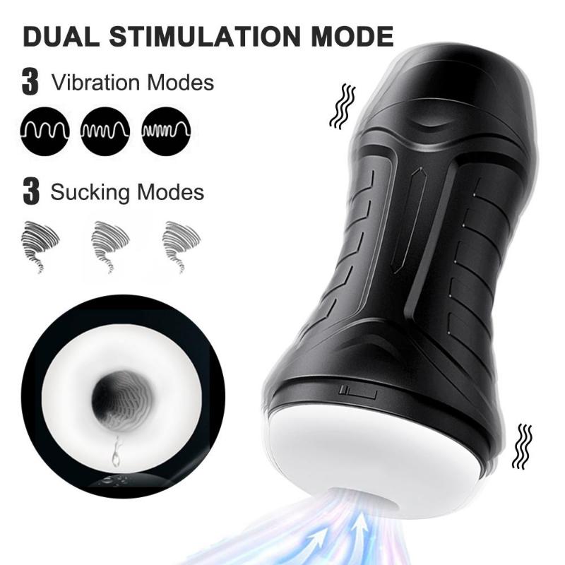 New Air Pump Male Masturbator Cup Auto Suck Smart Heating Masturbating Cup Real Pussy Sucking Vigina Masturbation Sex Toys for Men