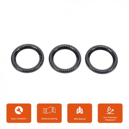 ABS Carbon Car Dash Clock Meter Ring Trim Decorate Cover For Nissan 370Z 2009-20