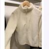 Women's Fleece Jacket - Autumn/Winter, Plus Size, Warm Sports Outdoor, Loose Fit, Stand-Up Collar Cardigan, Coral Fleece, Thick Sweatshirt.