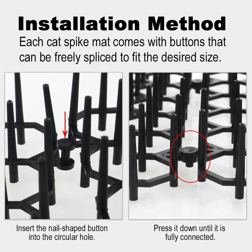 Home Anti Cat Spike Mat Small Cat Repellent Mat Garden Square Cat Repellent Net 15*20cm