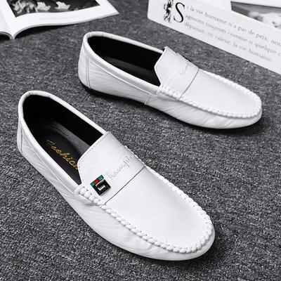 Doudou Shoes Spring British Versatile Men's Business Casual Leather Shoes One Pedal Driving Soft-soled Loafers