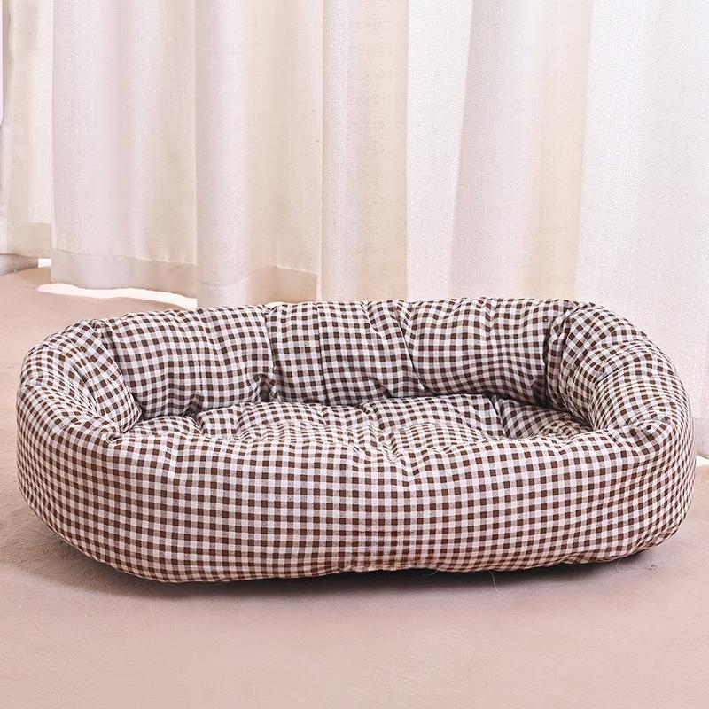 All-season Cushions Pet Sofa Sleeping Bed Large Dog Bed House for Cats Big Space Dogs Sofa Sleeping Mat Pet Supplies Fluffy and Soft Anti Slip Pad
