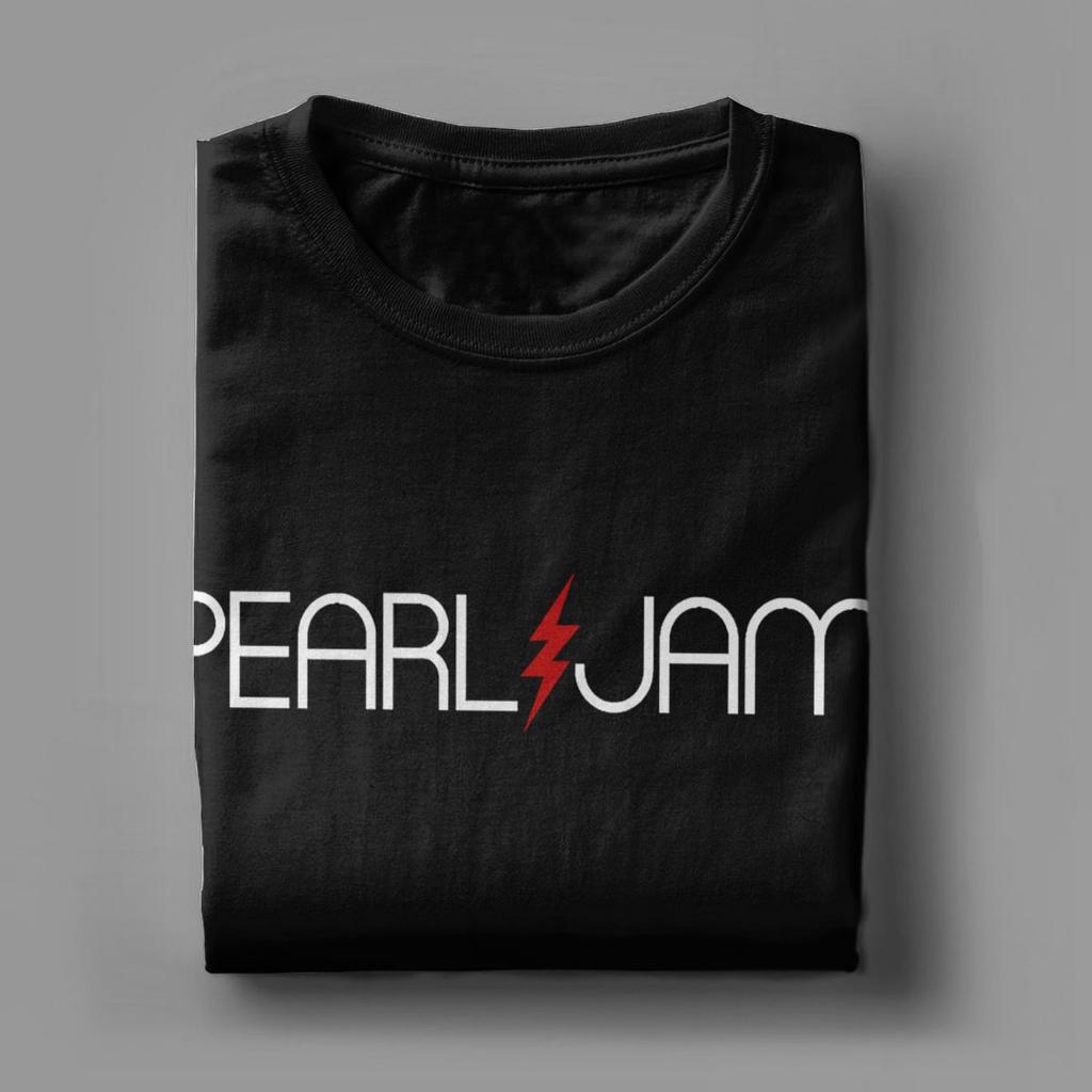 Pearls Jams Erkek Tişört Vintage Tişörtler Kısa Kollu Bisiklet Yaka Tişörtler %100 Pamuk 4XL 5XL Giyim