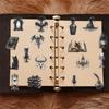 50PCS Vintage Darkness PET Sticker Aesthetic Tear Open Decoration Scrapbooking DIY Hand Accounting Stationery Supplies