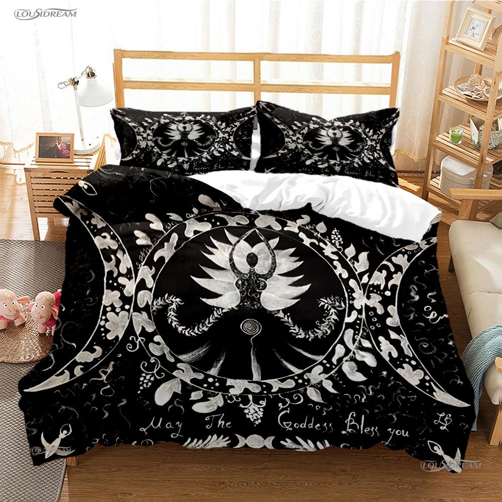 Comforter Triple Moon And Pentagram All Season Comforter Bedding Set Soft And S Single/Double/Queen/King