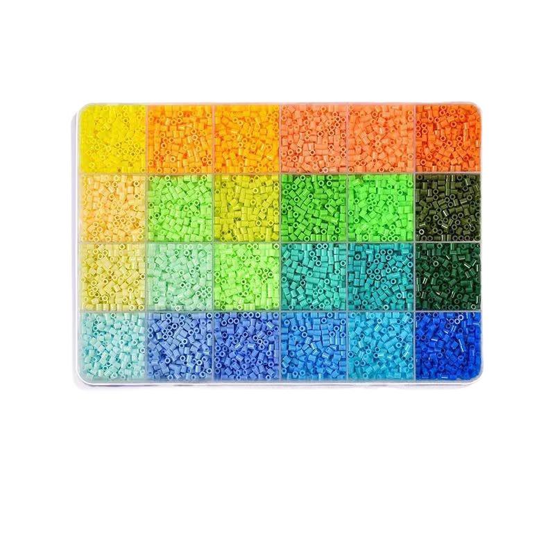 2.6mm Fuse Beads Refill Pack 24 Colors DIY Craft Kit Adults Teens Creative Art Project Supplies