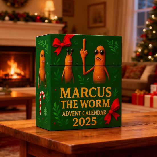 Christmas Countdown Calendar 24 Day Countdown Box 2025 Marcus The Worm