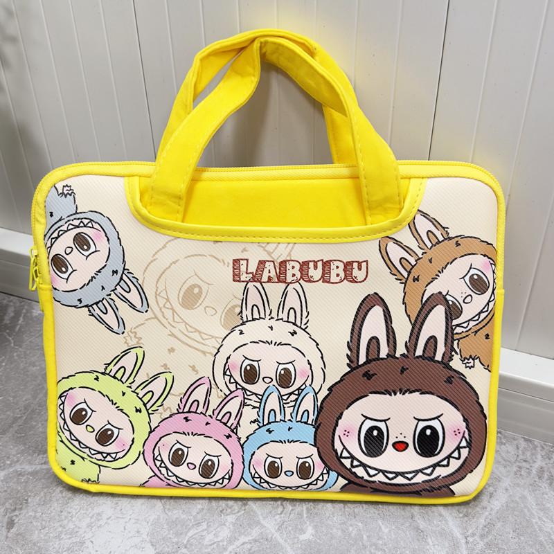 Labubu storage bag cartoon cute portable notebook ipad small computer bag