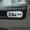 For Hummer H2 2003-07 Car Styling ABS Carbon Fiber/Silver Car Seat Memory Switch Frame Cover Trim Cover Sticker Car