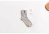 Chaussettes Mi-Mollet pour Femmes - Style Coréen et Japonais, Broderie Mignonne, Résistantes aux Odeurs, Couleur Unie, Parfaites pour le Printemps, l'Automne et l'Hiver.