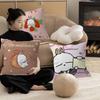 M-MashiMaro Anime Cartoon Office Cushion Pillowcase Car Cushion Cover45X45CM Lumbar Pillowcase Sofa Pillowcover