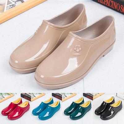 Damen Yuanbao Kurze Gummistiefel: Rutschfeste, verschleißfeste, warme Wasserschuhe für Küche, Frühling & Herbst