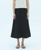 Leikeuseutyudio Flower A-Line Elastic Skirt - Black