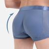 Traceless Raised Buttocks Men Panties Soft Sweat Absorption Solid Color High Waist Male Underpants Fake Buttocks