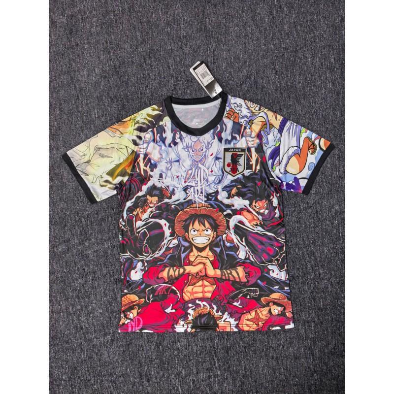 Kurzärmeliges Fußballtrikot inspiriert von der japanischen Nationalmannschaft Anime-Kollaboration Dragon Ball One Piece Naruto