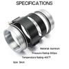 High Quality 5" Exhaust V-band Clamp Quick Release HD Clamp For 127mm Radiator Hose Wastegate Flanges Turbo Dump Pipe