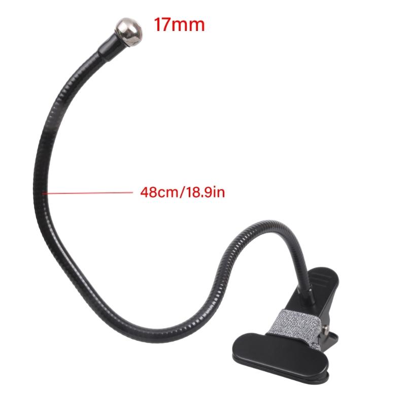 Metal Phone Mount Clamp Base 17mm Ball Head Base 360 Degree Rotation For Vertical Horizontal Viewing Recording