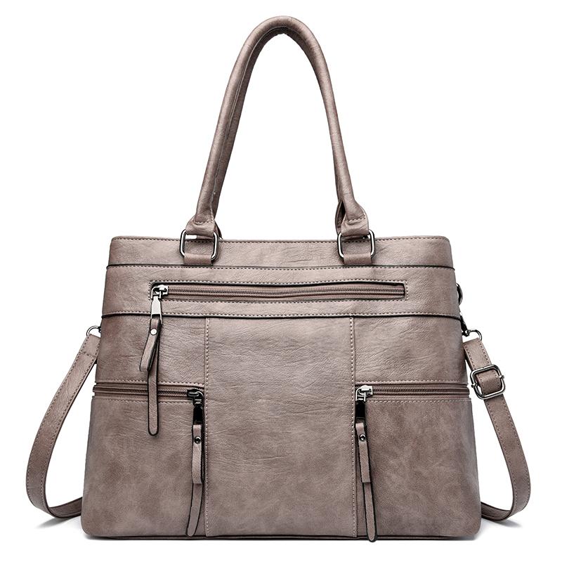 Elegant Handbag for Women High Quality Leather Top-Handle Bags Purse Ladies Shoulder Crossbody Bag Casual Tote
