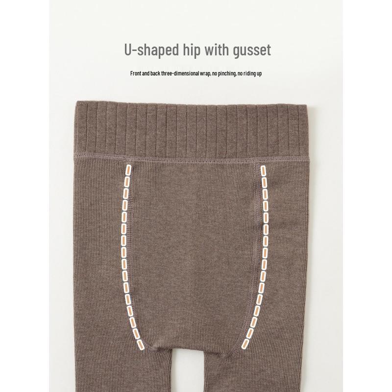 Fleece-lined Kids' Pantyhose & Leggings, Non-slip Dance Socks, and Bodysuits for Spring & Autumn.