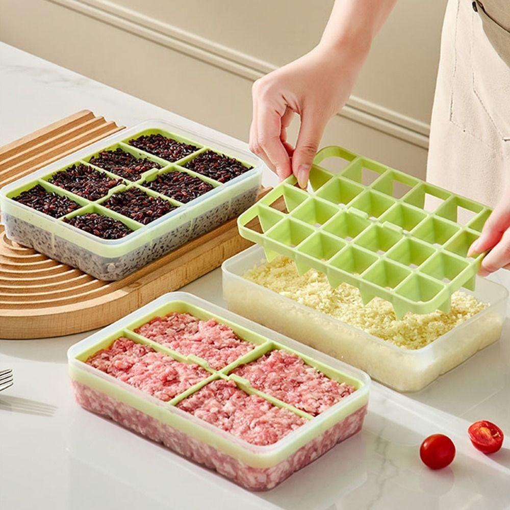 Detachable Partitioned Storage Box 4/8/24 Grids Fresh Keeping Container Food Storage