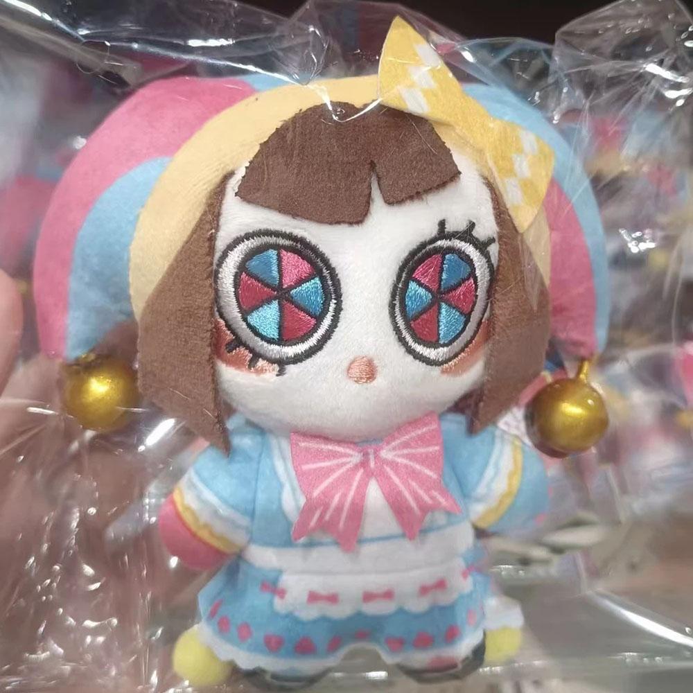 Amazing Digital Circus Pomni Plush Doll 10cm Pendant Dress-Up Pomni Stuffed Toy Gift Printed XMAS Birthday Doll for Kids Adult