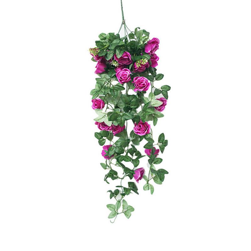 Artificial Flowers 90cm Silk Rose Fake Garland Vine Ivy Plant Leaves Decor Home
