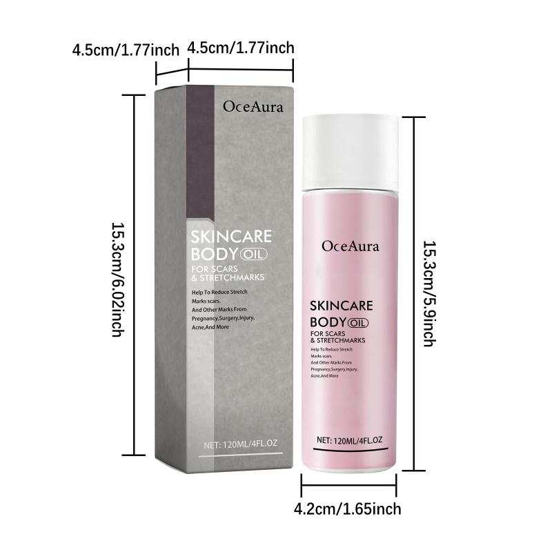 OceAura Nourishing Body Oil Fade Scars Stretch Marks Fine Lines Repair Moisturize Soften Smooth Body Skin