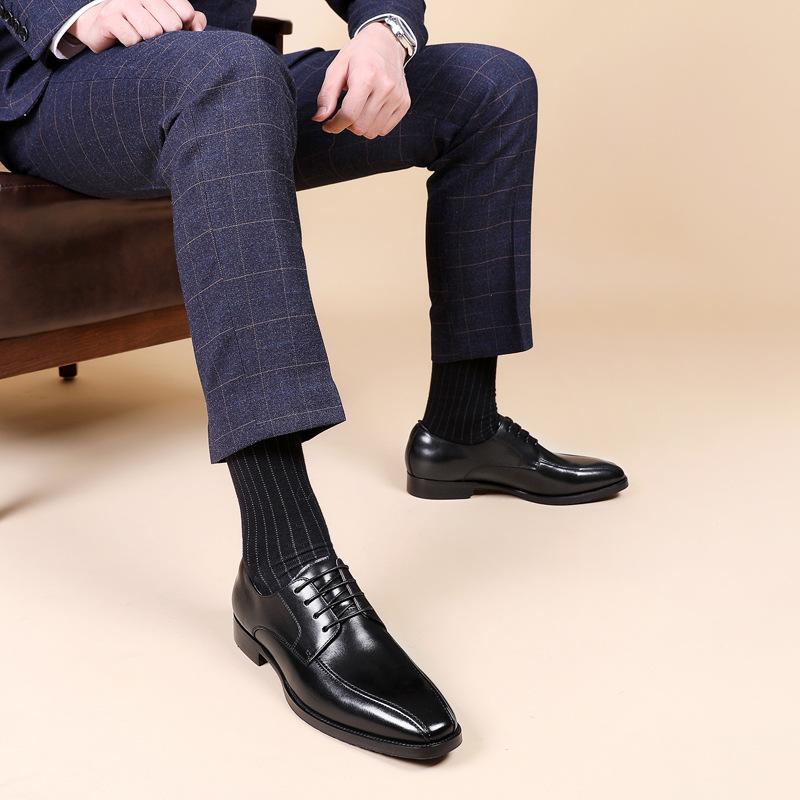 Autumn Italian Men Shoe Polishing Elegant Social Shoes Men Business Dress Shoe Casual Flat Shoe Men Party Wedding Shoe Zapatos