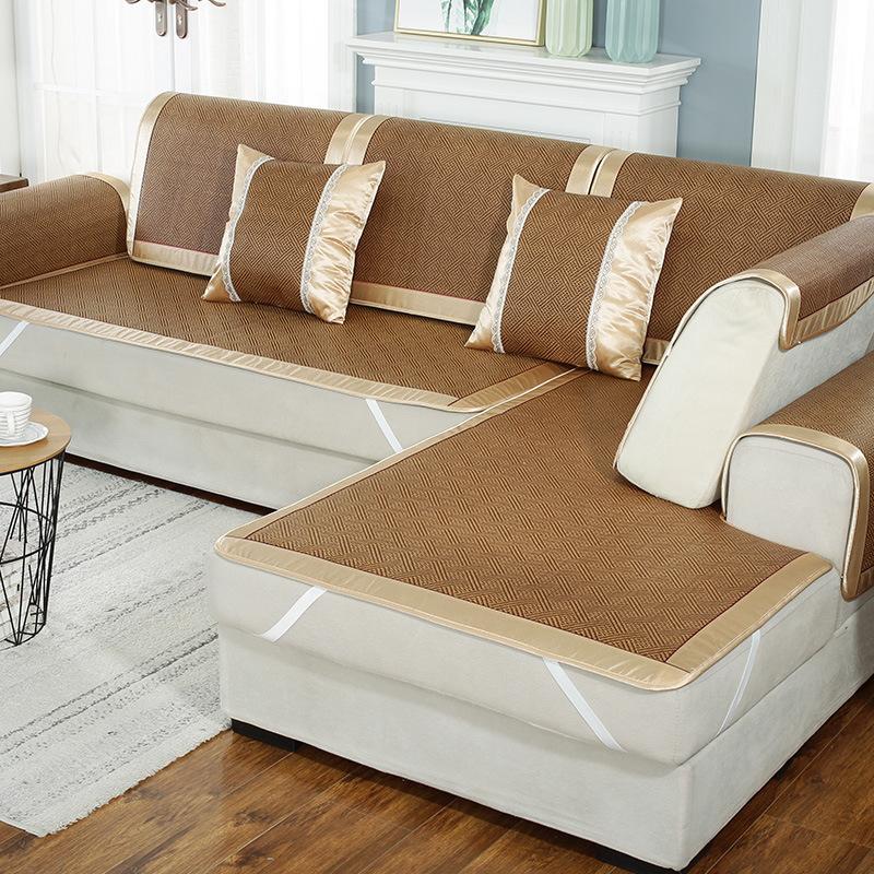 Rattan Sofa Cushion Summer Non-Slip Sofa Mat Cushion Sofa Cover Summer Cold Rattan Seat Cushion Cover