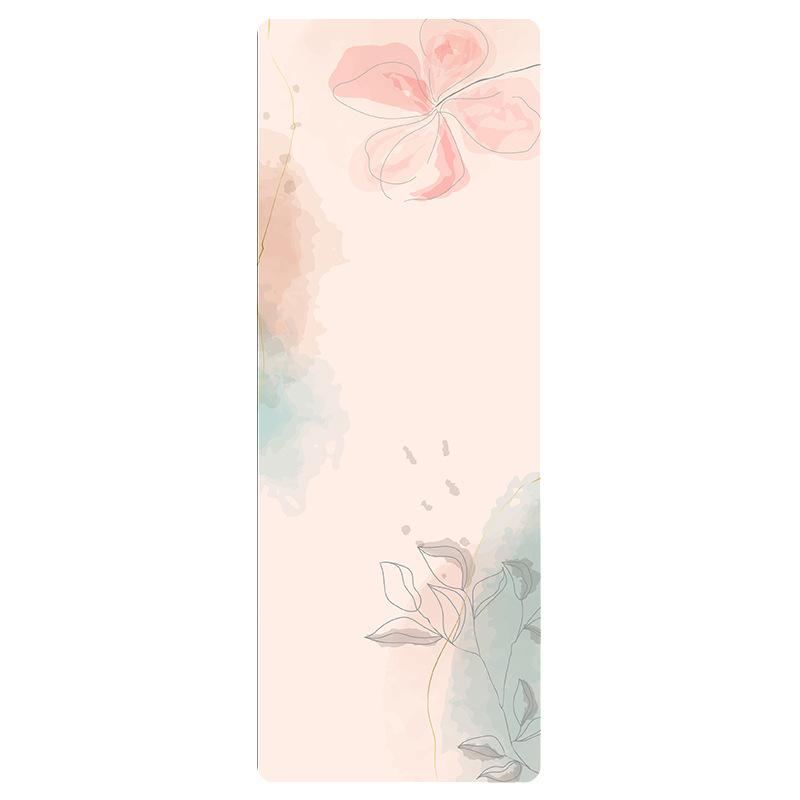 Suede Yoga Mat Rubber Yoga Mat Foldable Anti Slip Wear-resistant Fitness Mat Ultra-thin Portable Soft Cushion 183*68/80cm*1.5mm 183x68cm