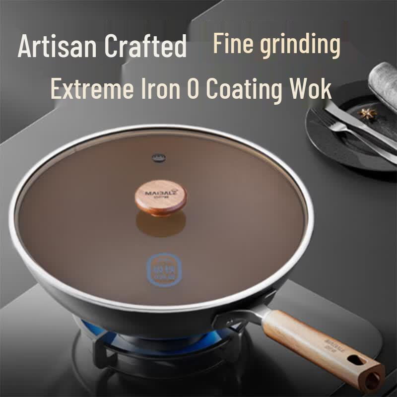 Maibale MT-201 Uncoated Refined Iron Wok