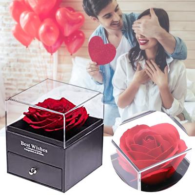 Everlasting Flower Gift Box Rose Preservation Box Mother's Day Handmade Rose Gif