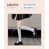 Black and White Calf Socks Pearl Solid Color Fairy Pearl Socks Loli Ins Tide Pure Cotton Jk Medium Tube Socks Spring and Autumn