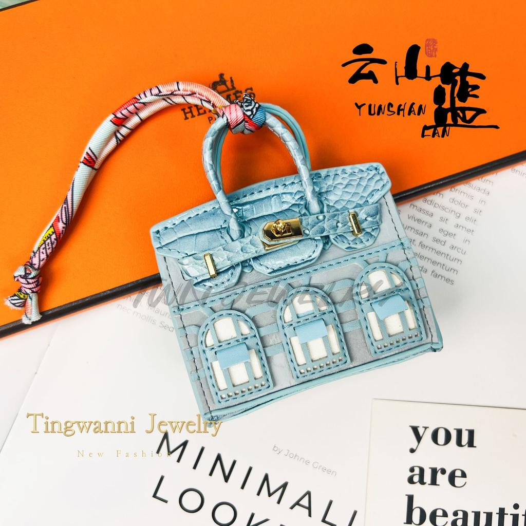 Neuer modischer Mini-Kleinhäuser-Taschenanhänger kleine Tasche süßer Taschenanhänger Mund roter Umschlag Kopfhörertasche Autoschlüsselanhänger