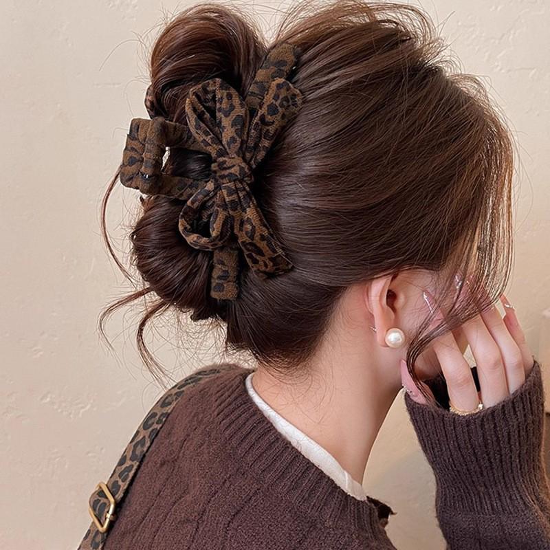 Pince à Cheveux de Luxe Nœud Strass Ciel Étoilé - Accessoire Pince Requin Volumisante