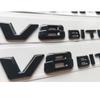BRI4  3D Letters For Mercedes Benz E63 C63 S63 GLE63 GLC63 GLS63 CLS63 AMG Fender V8 BITURBO V8BITURBO Emblems Badges Symbols Sticker