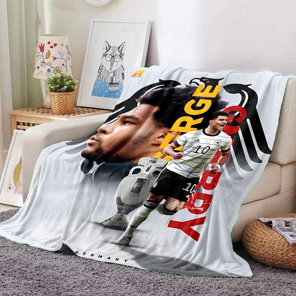 Player Jersey Blankets Flannel Printed Breathable Warm Throw Blanket for Home Office Bedspreads 0708a68