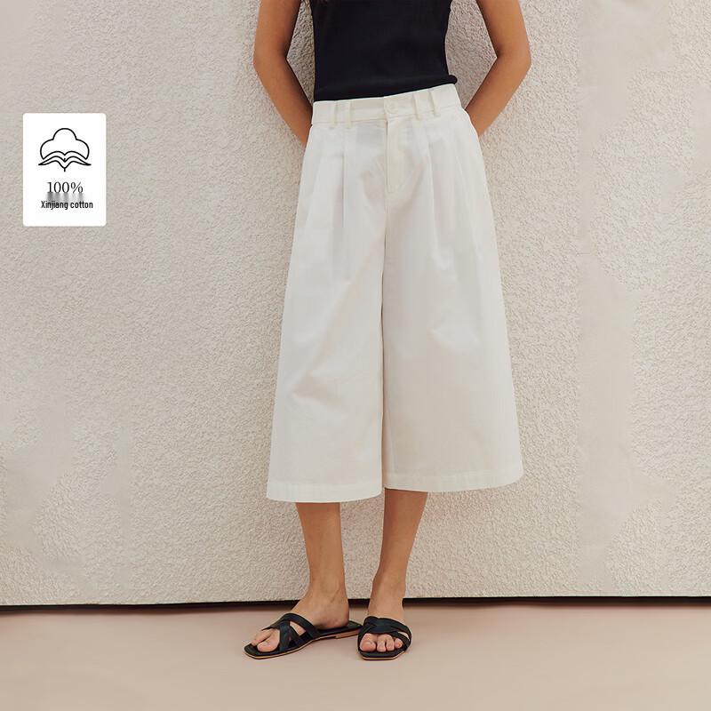 INMAN Women s A-Line Wide-Leg Cropped Pants 27