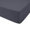 Fitted cotton sheet 90x200 JERSEY HEAVY DUTY anthracite