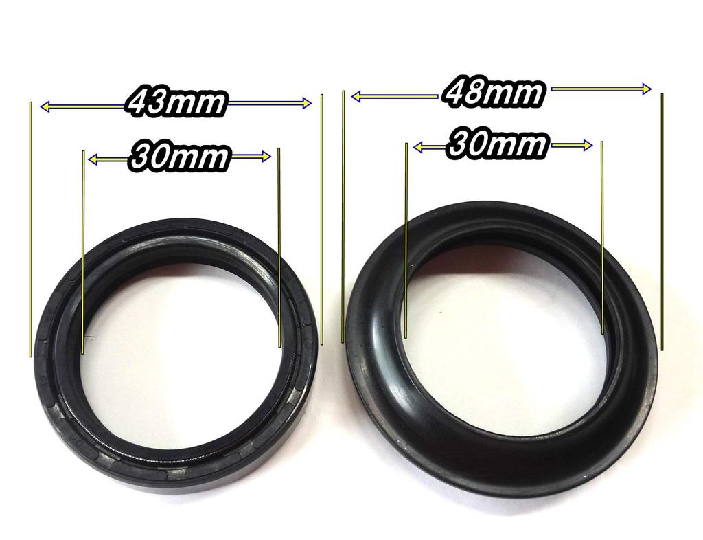 Piece of Peace Product Universal Seal Dust Seal, Set of 4, Front Fork